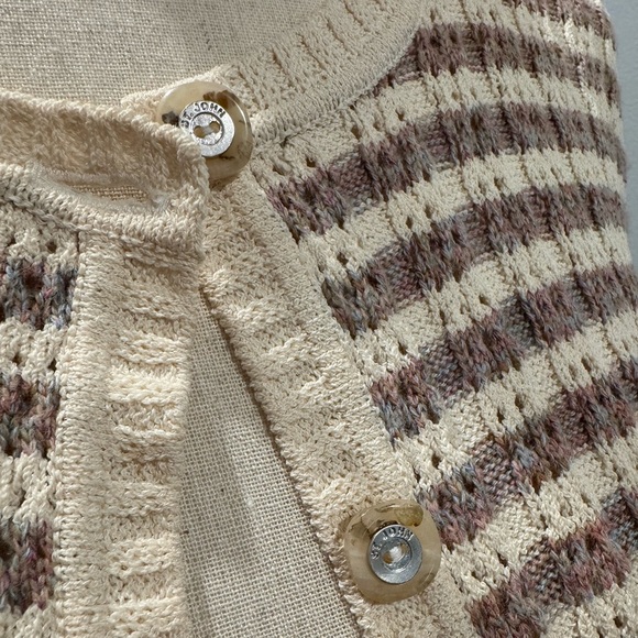 St. John Sport Striped Cardigan - Picture 2 of 4
